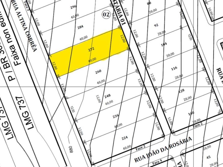 Foto ilustrativa 1 - Lote 05 – Matrícula nº 70.825, com área total de 480,00 m²
