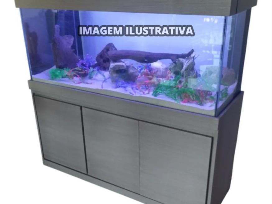 Foto ilustrativa 1 - Lote 01 – Aquário de 1,7m