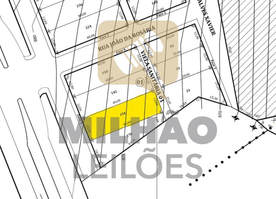 Imagem do imóvel Lote 03 - Matrícula nº 70.807, com área total de 480,00 m² Leilão Extrajudicial de 8 Lotes