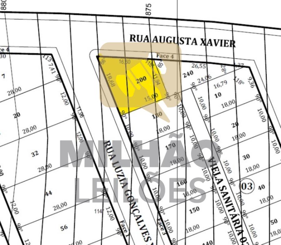 Imagem do imóvel Lote 07 - Matrícula nº 70.849, área total de 228,28 m² Leilão Extrajudicial de 8 Lotes