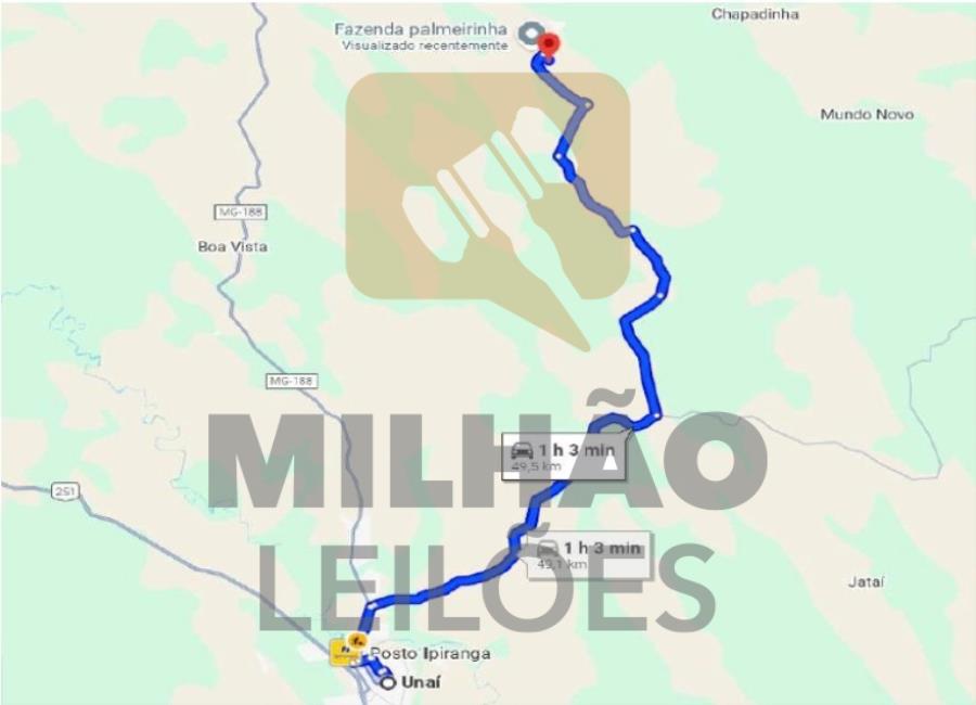 Lote de 191,71,88ha em Unaí/MG Venda Direta 191,71,88ha na Fazenda Tapera, localizado em Unaí - MG