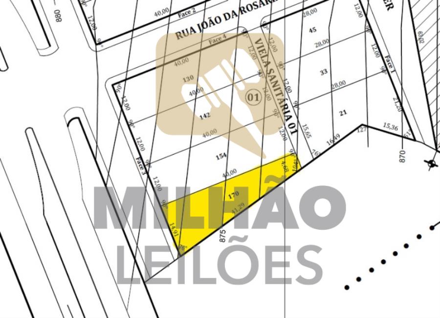Imagem do imóvel Lote 04 - Matrícula nº 70.808, com área total de 391,77 m² Leilão Extrajudicial de 8 Lotes